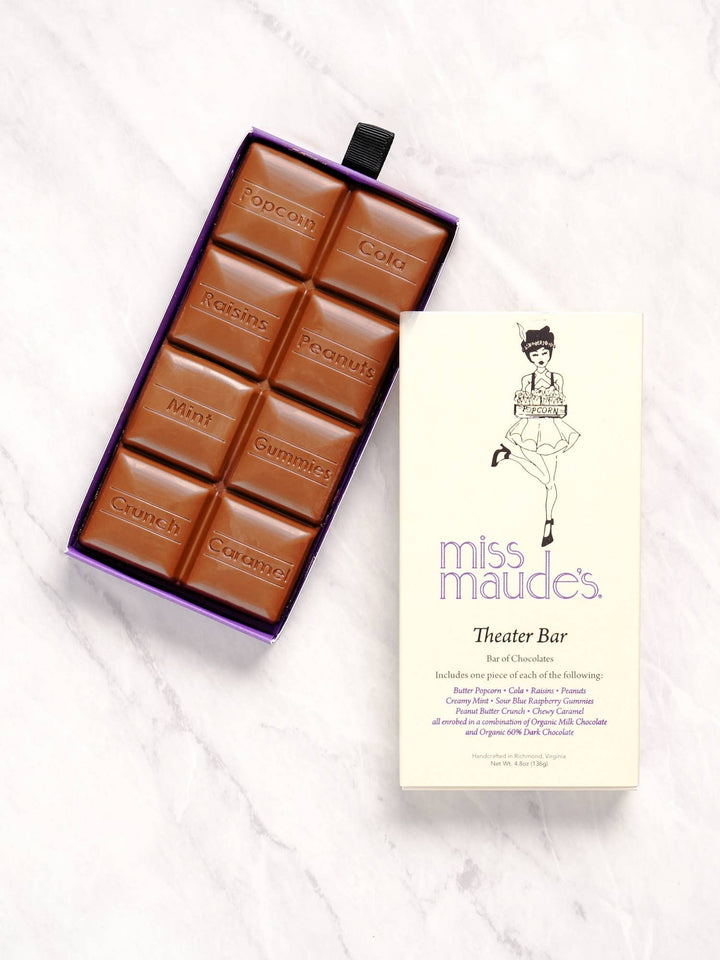 Theater Bar in Half Dark Chocolate & Half Milk Chocolate