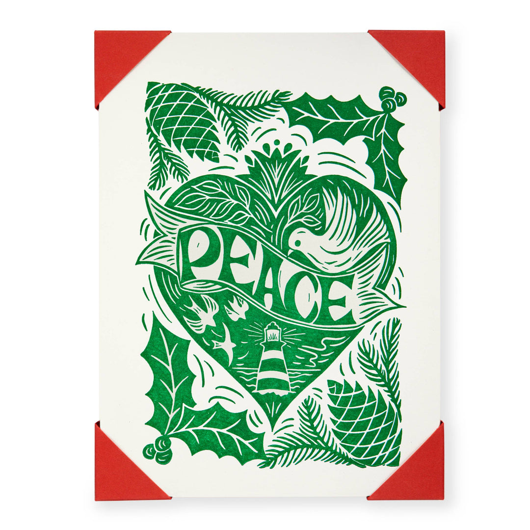 Peace | Notelet Christmas Card (5-Pack) π