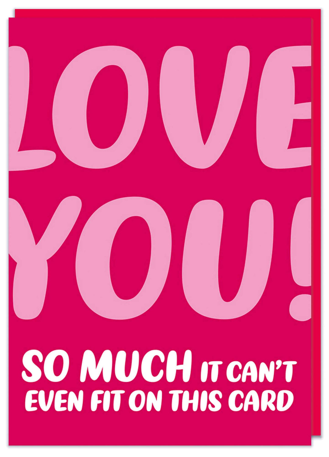 Love you so much Valentine's Day Greeting Card