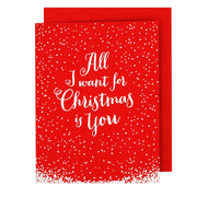 All I Want Christmas Card: Single