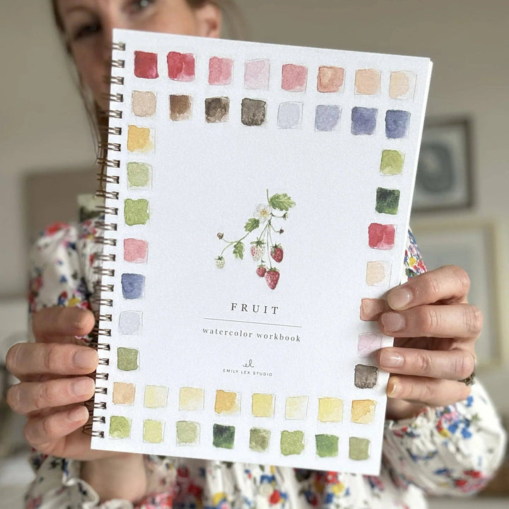 Fruit watercolor workbook