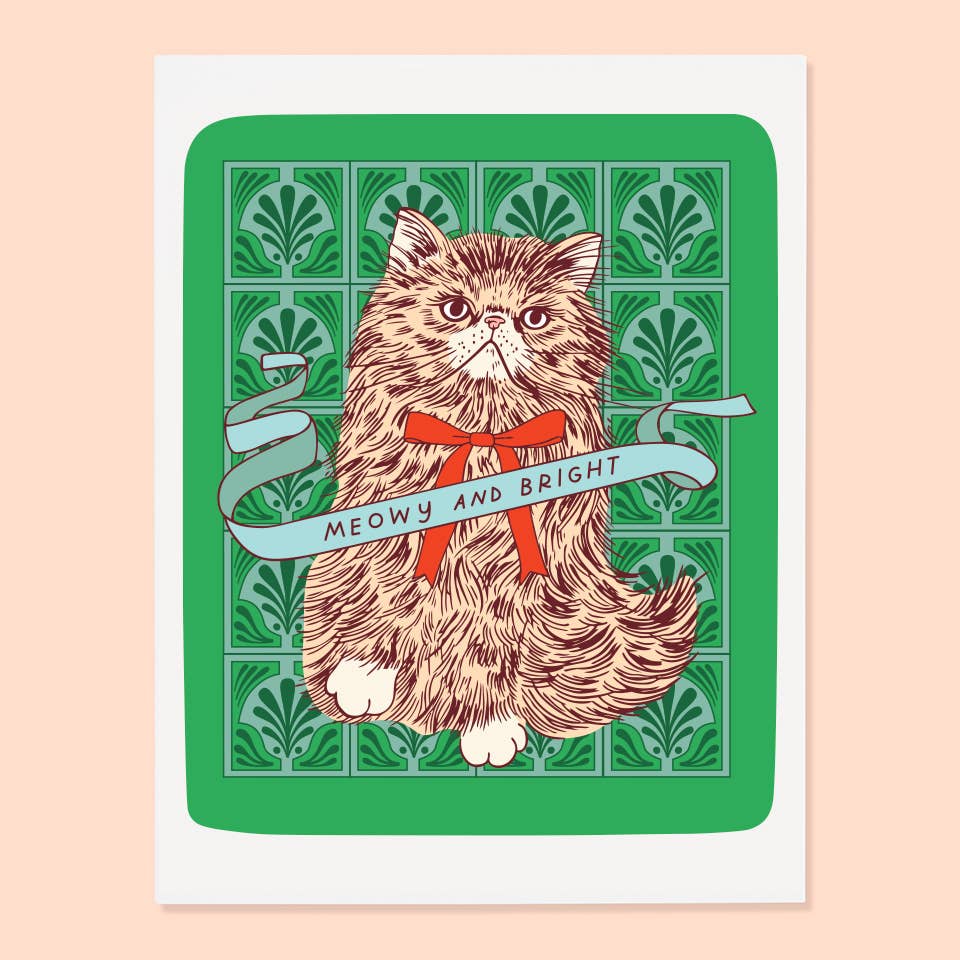 Meowy and Bright Card