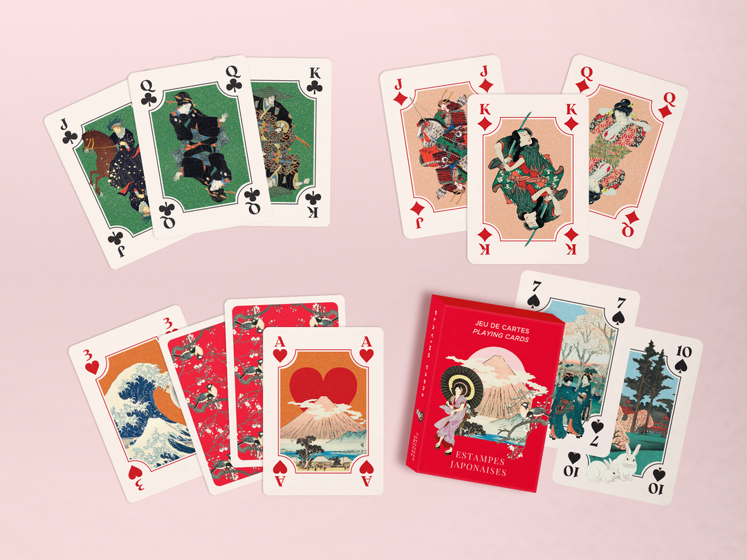 Playing Cards Japanese Prints by Mon Petit Art