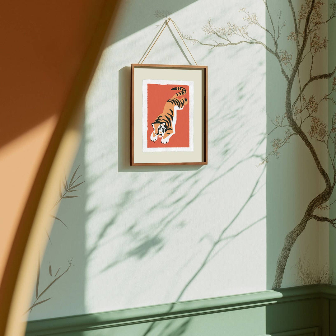 Tiger Pounce | Modern Paint By Numbers Kit