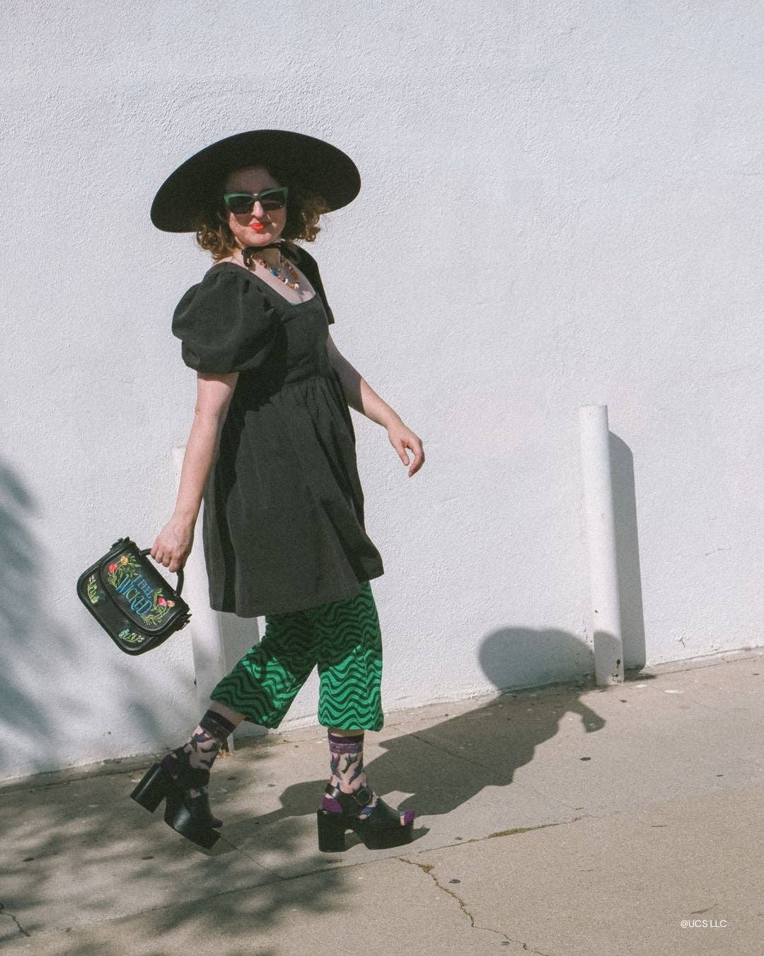 Wicked Elphaba's Power Shimmer Sheer Crew Sock