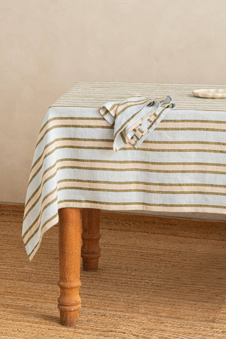 Sylph Green Linen 8ft Tablecloth