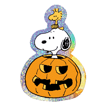 Pumpkin Snoopy - Die-Cut Sticker