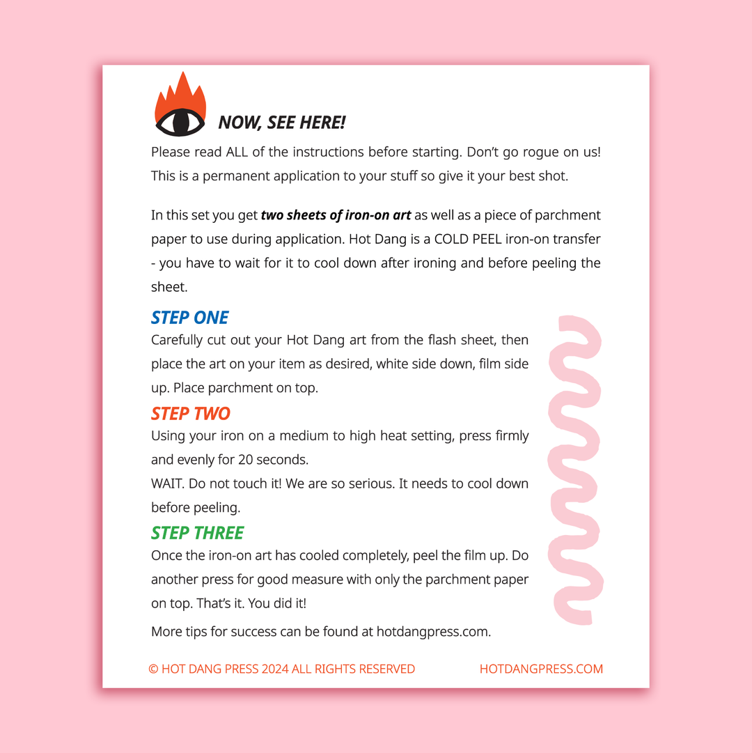 Bacon & Egg Buddies Iron-On