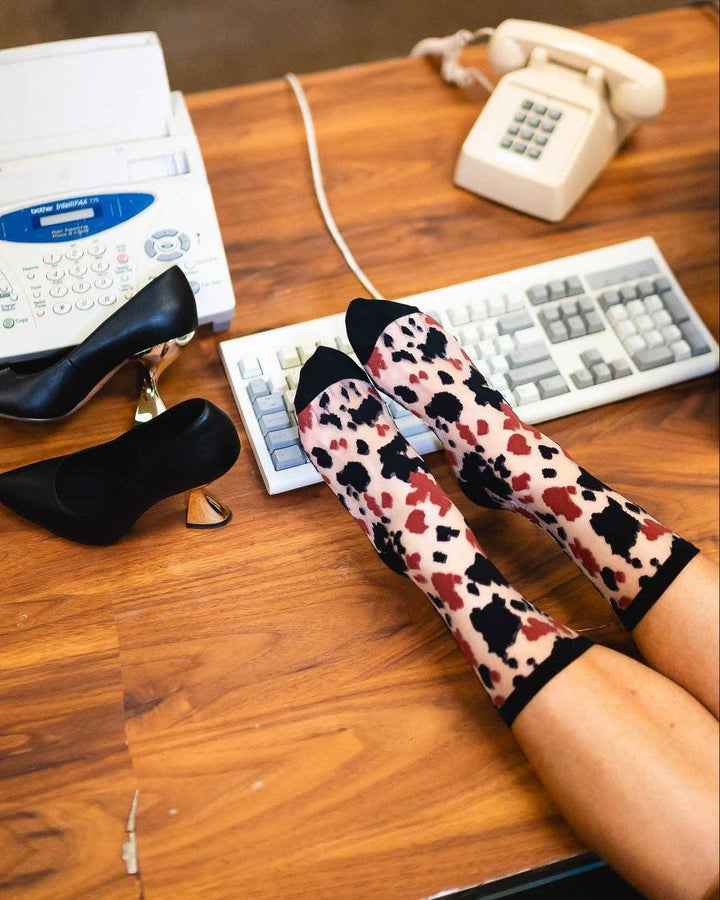 Cowgirl Chic Sheer Crew Sock