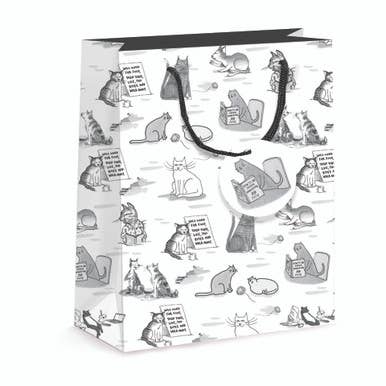 Cartoon Cats New Yorker Bag