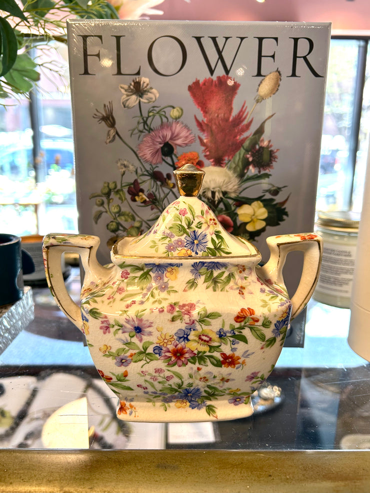 Vintage Floral Sugar Dispenser