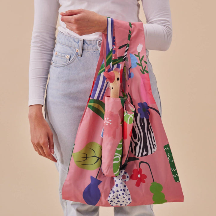 Vases Pattern Compact Eco-Friendly Duckhead Umbrella