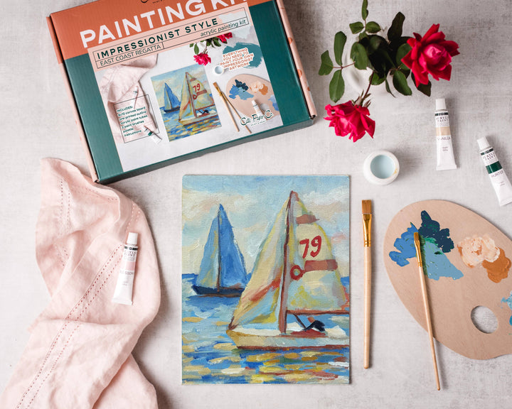 East Coast Regatta painting kit, impressionist painting kit