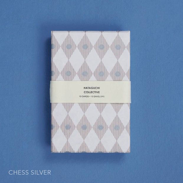 Greeting Card Set in Box: SHIMA-MARU GREY x GOLD
