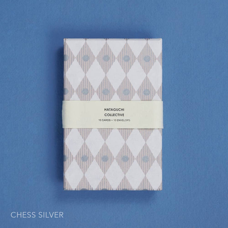 Greeting Card Set in Box: SHIMA-MARU GREY x GOLD