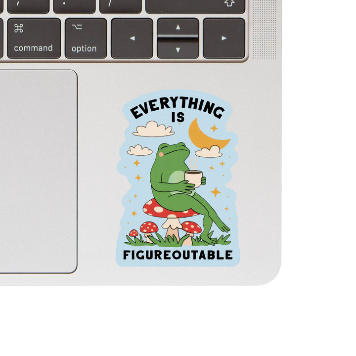 Positive Motivational Frog High Quality Vinyl Sticker