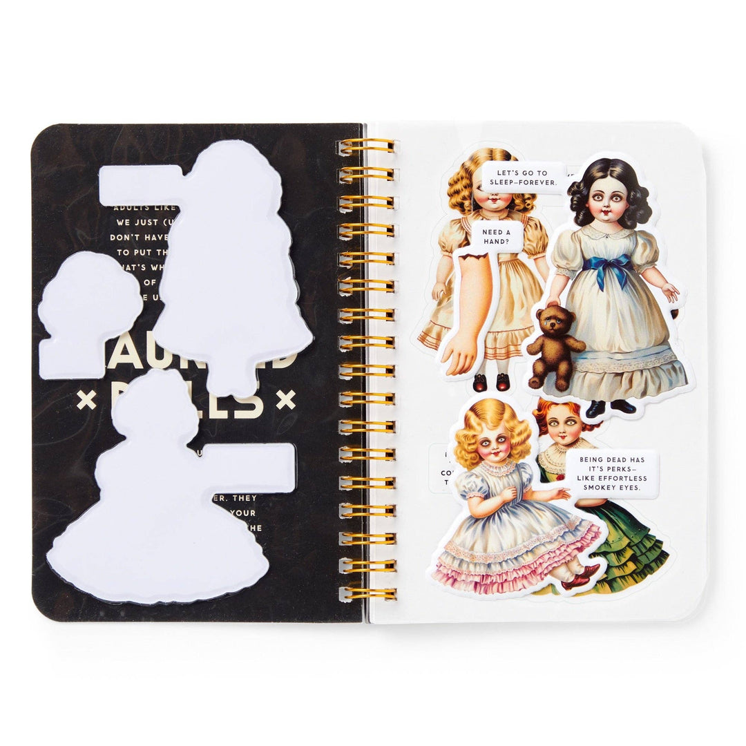 Brass Monkey Haunted Dolls Sticker Book
