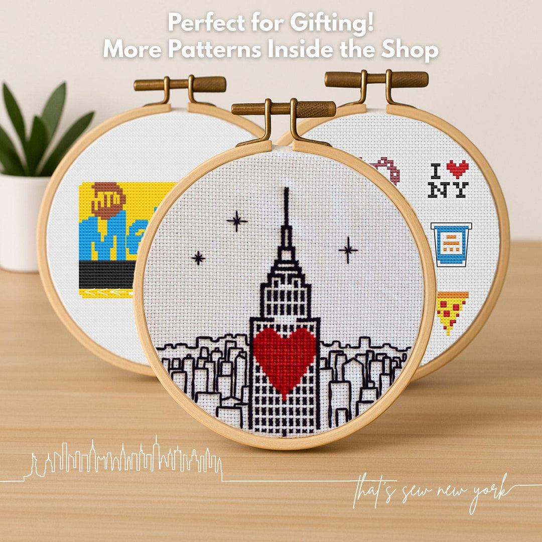 Tom’s Restaurant Storefront Cross Stitch Kit