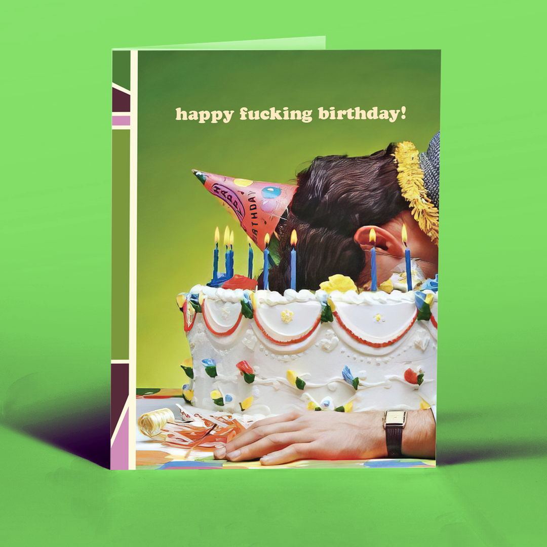 CAKEFACE! birthday card