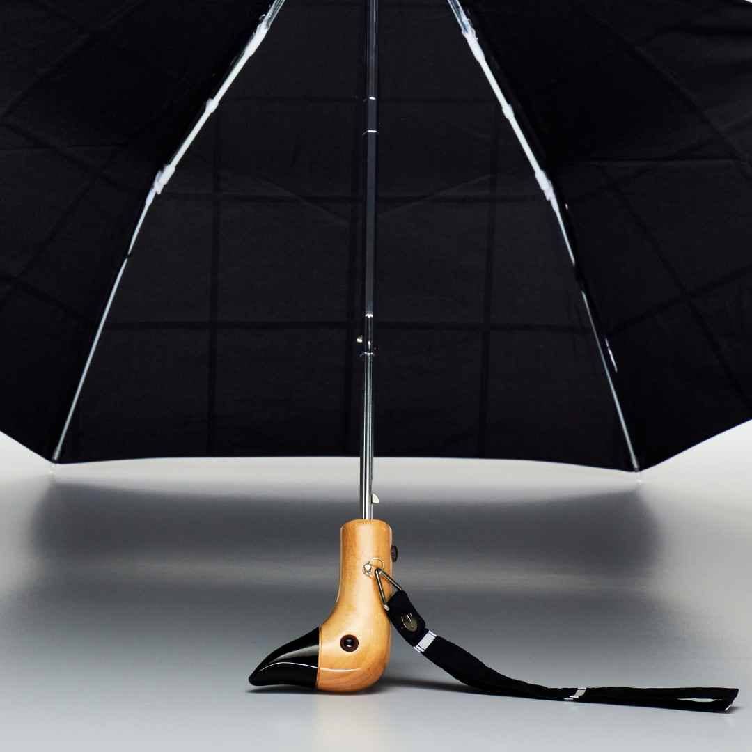 Black Grid Duck Umbrella