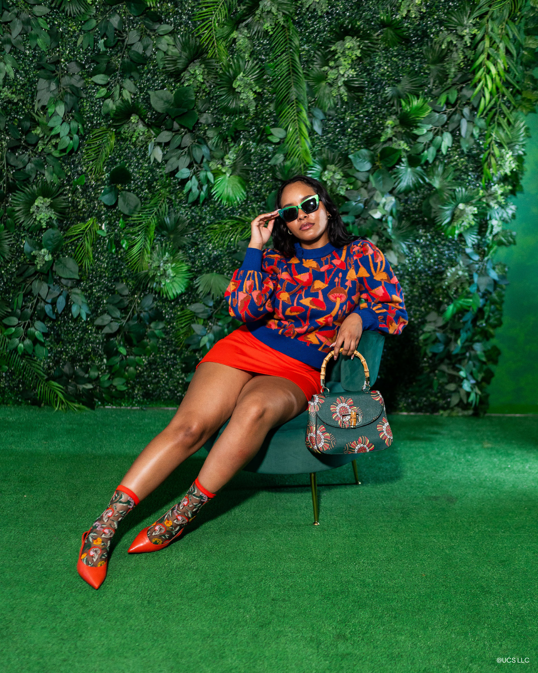 Wicked Elphaba Land Black Sheer Crew Sock