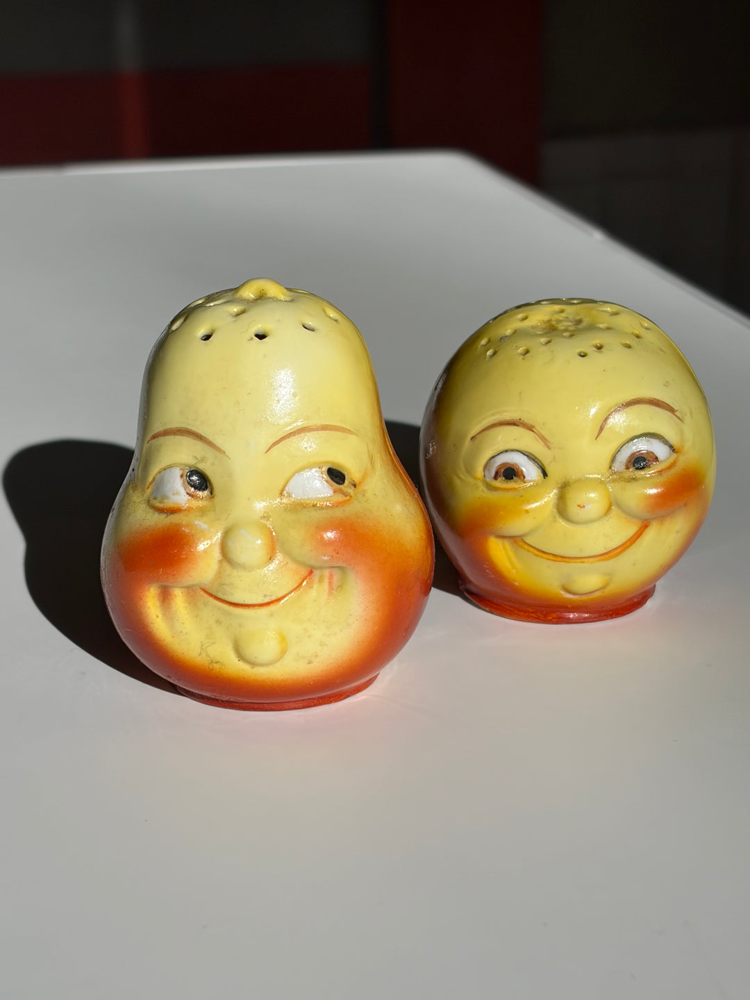 Vintage Faces Salt & Pepper Shakers (pair)