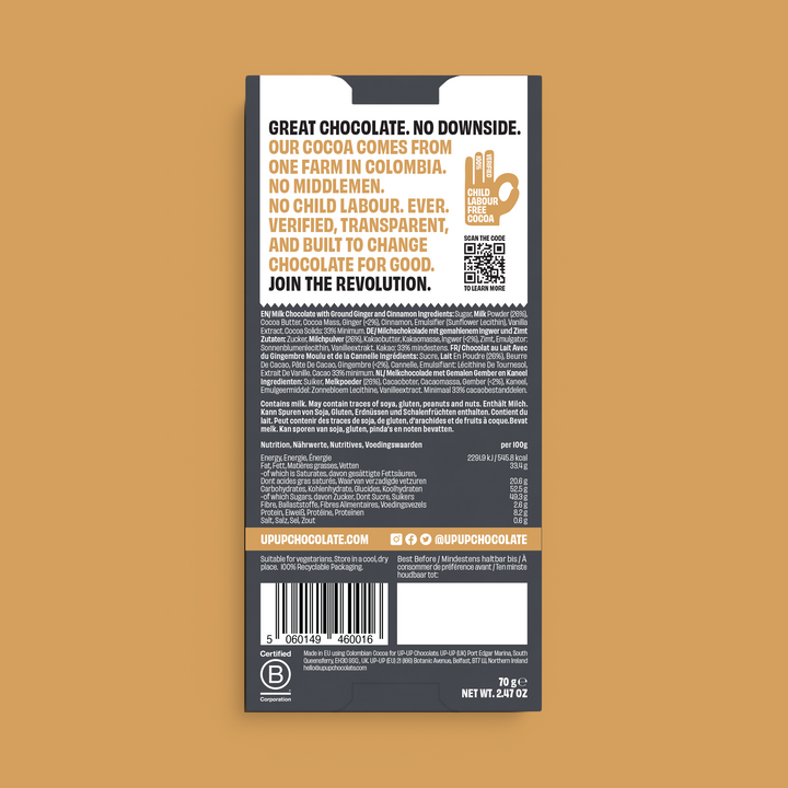 UP-UP Gingerbread 70g Bar