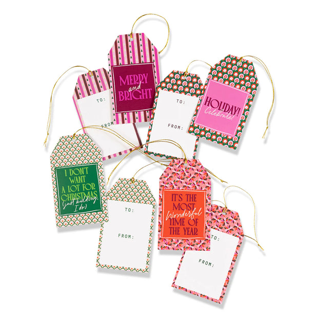 GIFT TAG S/8 - HOLIDAY CLASSIC