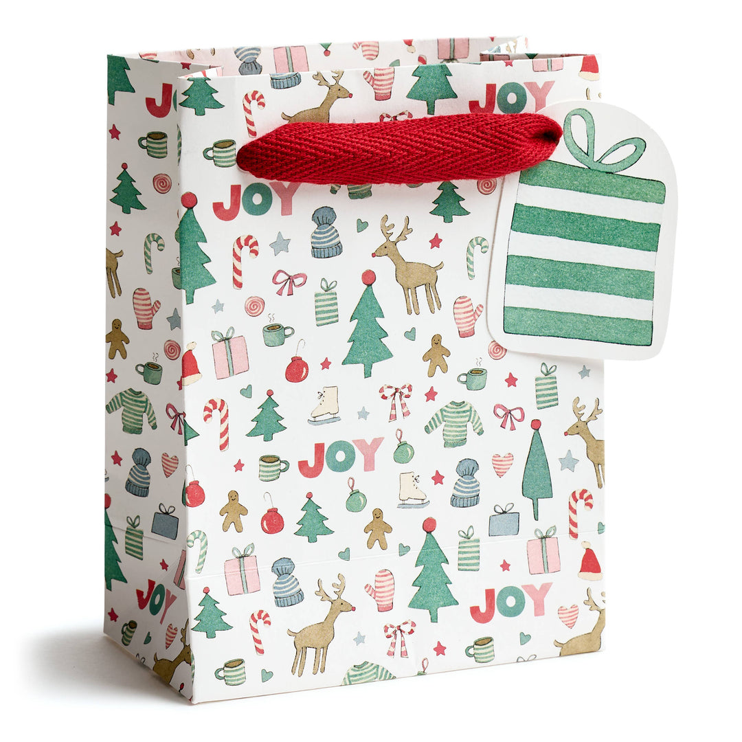 Merry Motif Gift Bag, Small