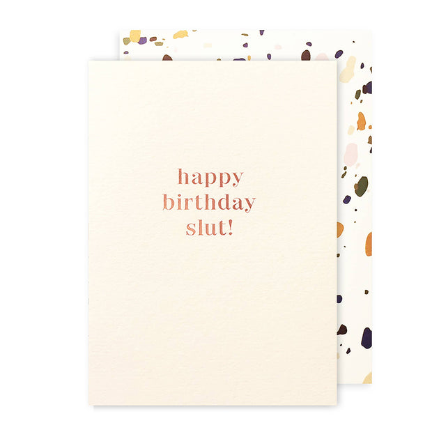 Birthday Slut Birthday Card