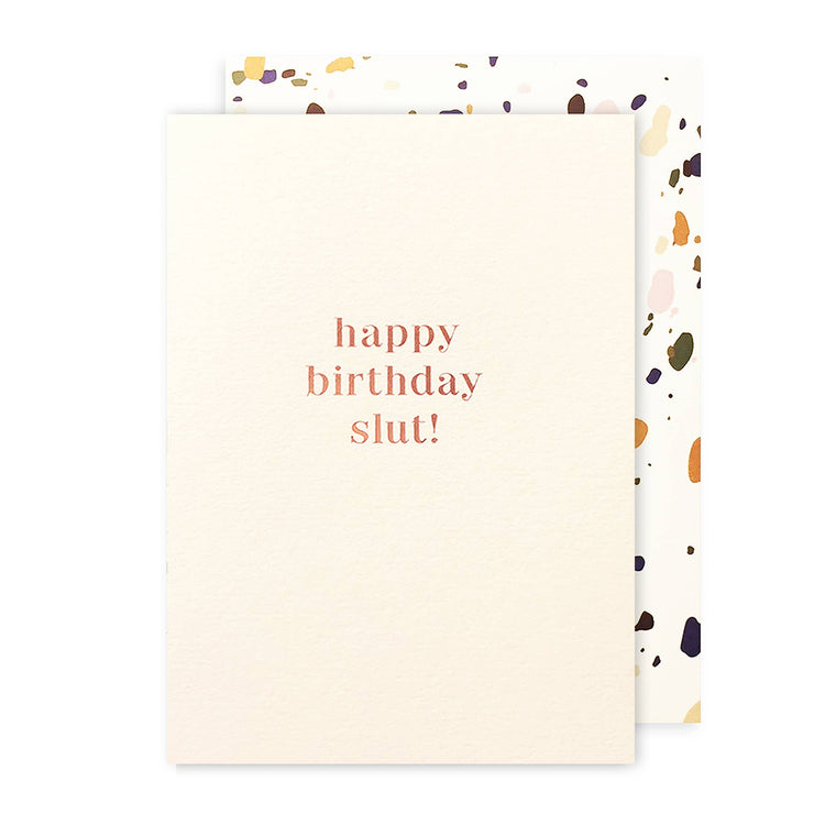 Birthday Slut Birthday Card