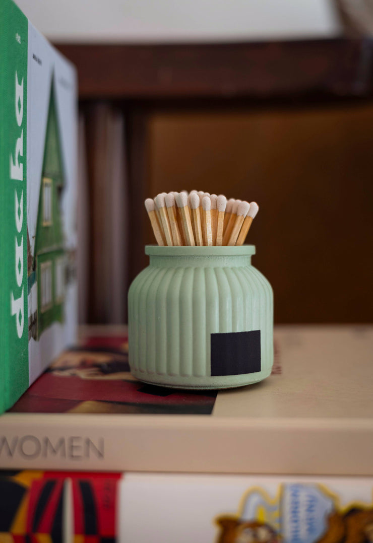 Apothecary Match Holder- Long Matches: Brick