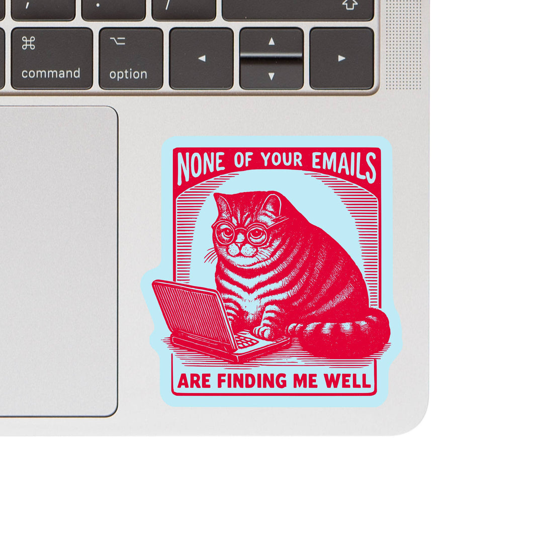 Work Kitty Cat Sarcastic Cute High Quality Vinyl Sticker