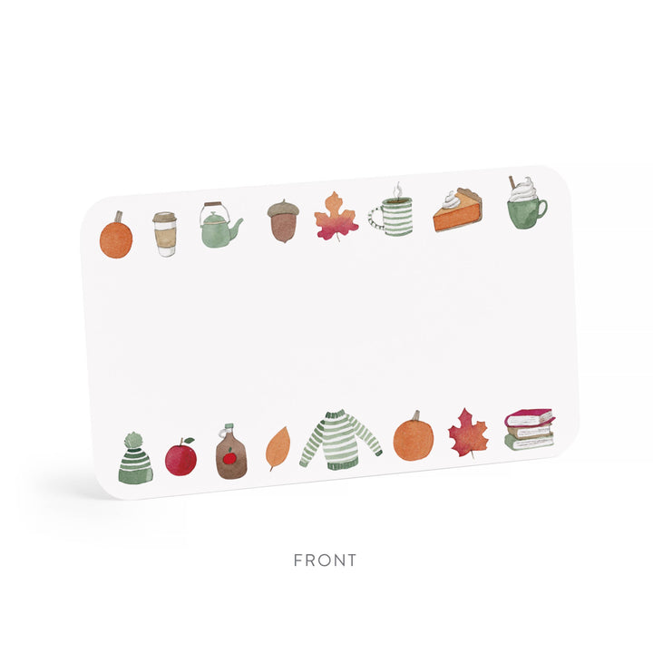 Crisp & Cozy Little Notes® | Fall & Autumn Mini Notecards