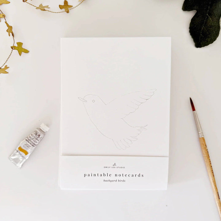 Birds Paintable Notecard Set