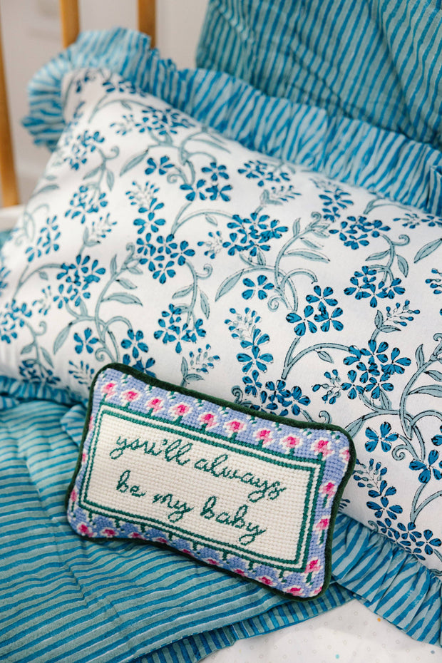 Be My Baby Mini Needlepoint Pillow