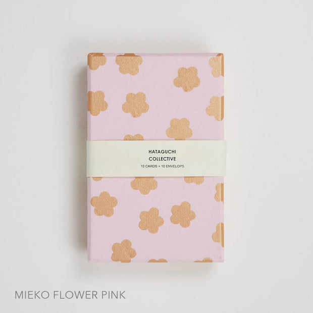 Greeting Card Set in Box: MIEKO FLOWER ORANGE