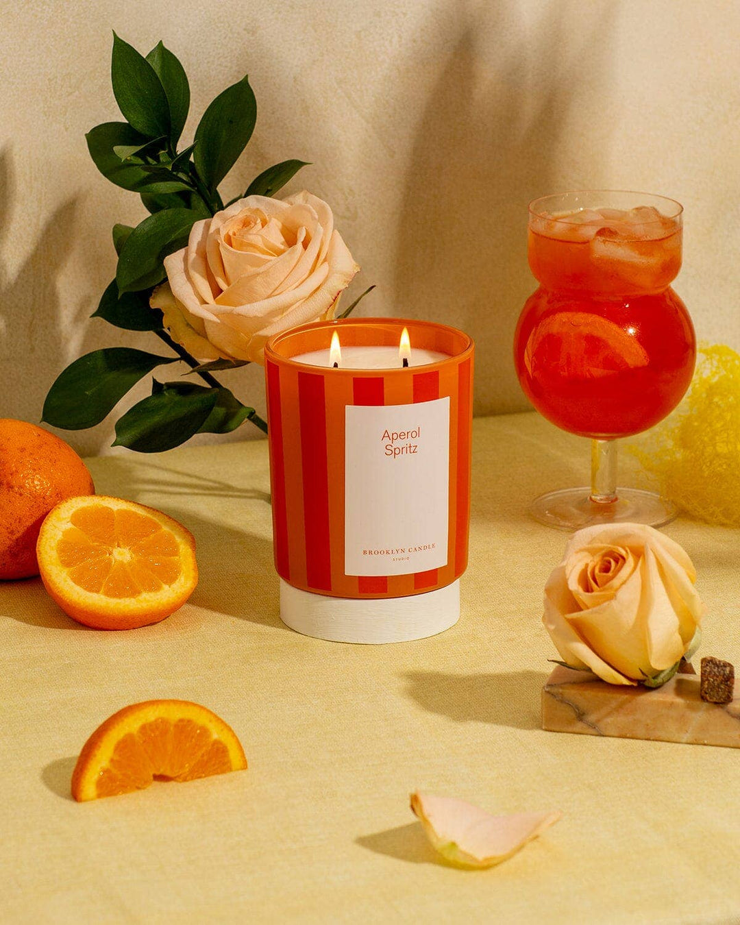 Aperol Spritz Candle