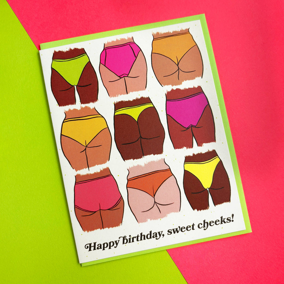 Sweet Cheeks Butt Birthday Card
