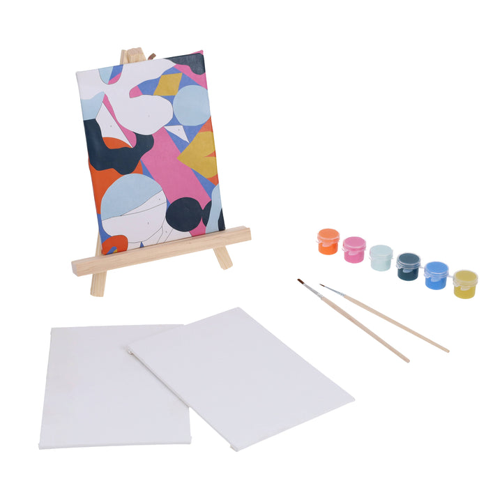 Mindful Crafts: Geometric Paint-by-Number Kit