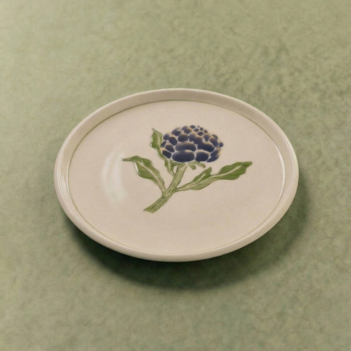 Artichoke Dinner Plate with Lined Border