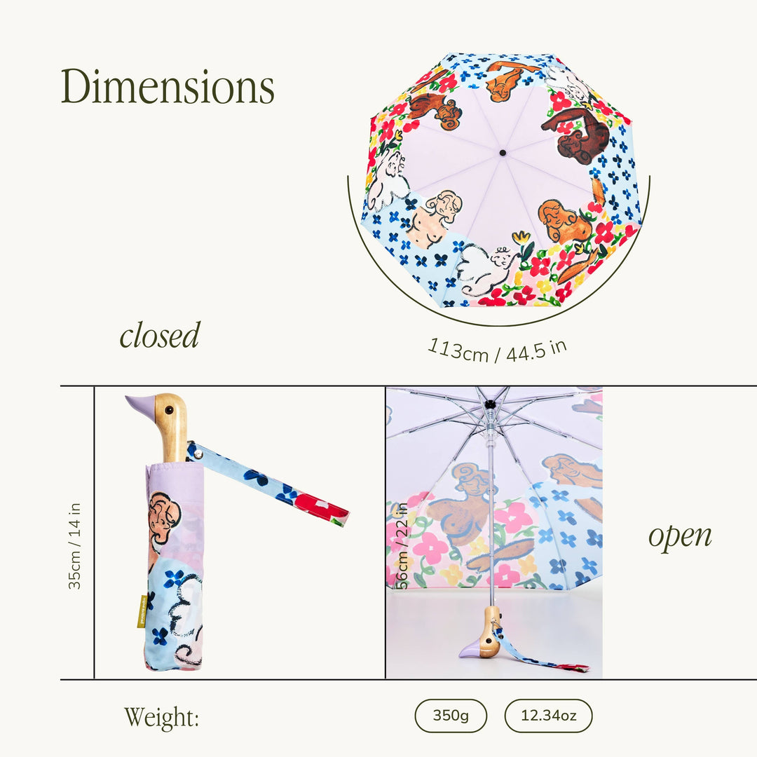 Heaven's Garden Compact Eco-Friendly Duckhead Umbrella