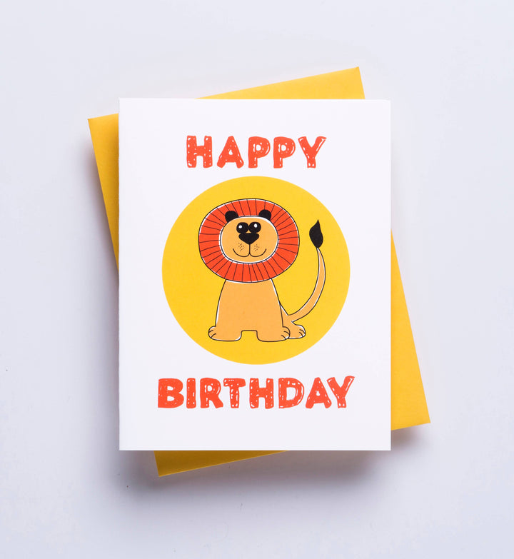 Lion Birthday Card - Grandson Birthday, Jungle Greeting Card