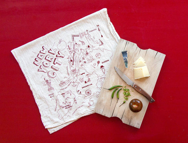 New York City Tea Towel: Natural