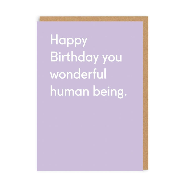 Wonderful Human Being Greeting Card