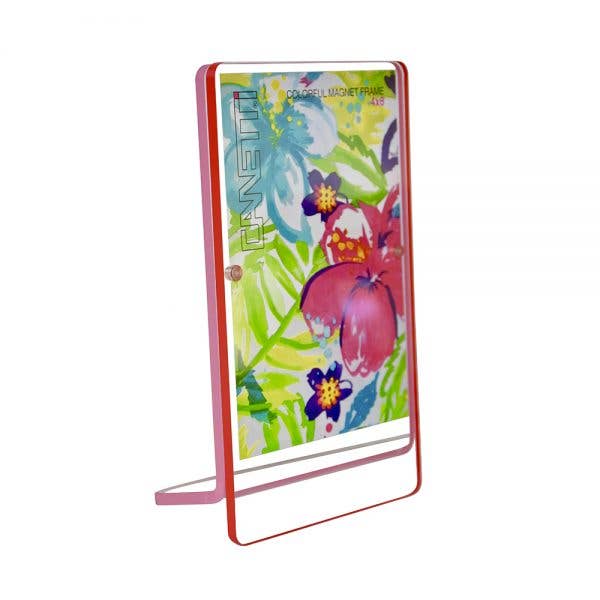 Colorful Magnet Frame 5"x7": White