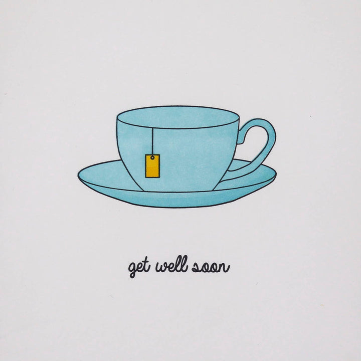 Get Well Tea - Letterpress Get Well Card