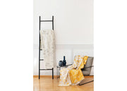 Jade "Floral" Grey Blanket