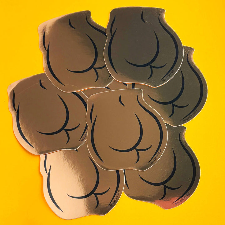 Rose Gold Butt Sticker