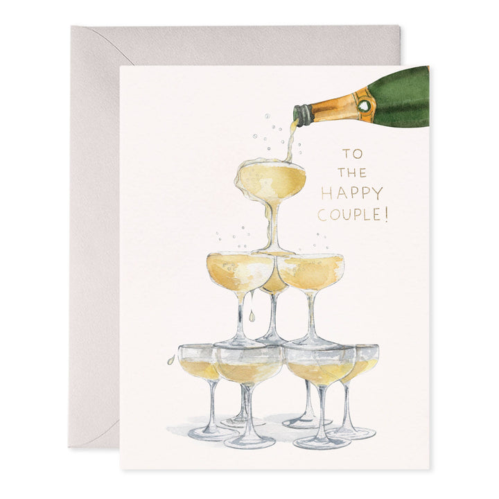"To the Happy Couple" Wedding Card